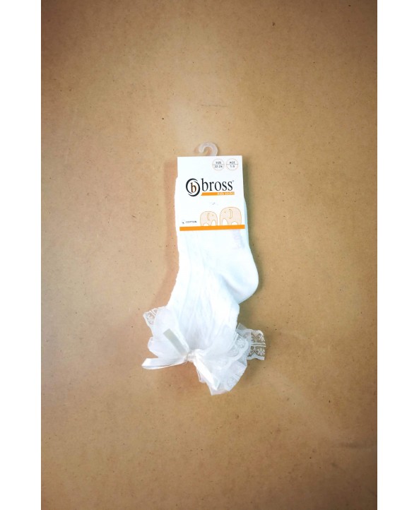 Детски чорапи с дантела Bross